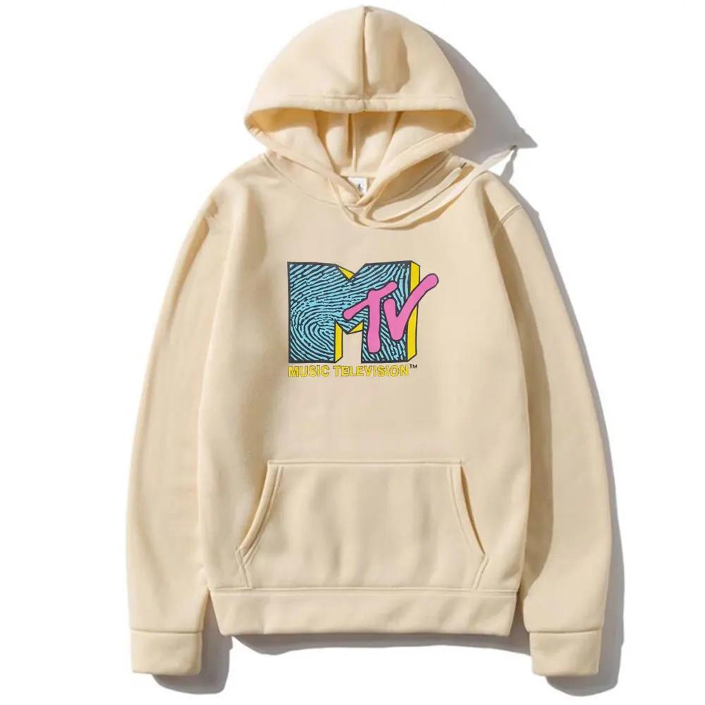 Spring and Autumn Men's Hoodie Mtv Music TV Printed Pullover Sweatshirt streetwear hoodie bape 22ss