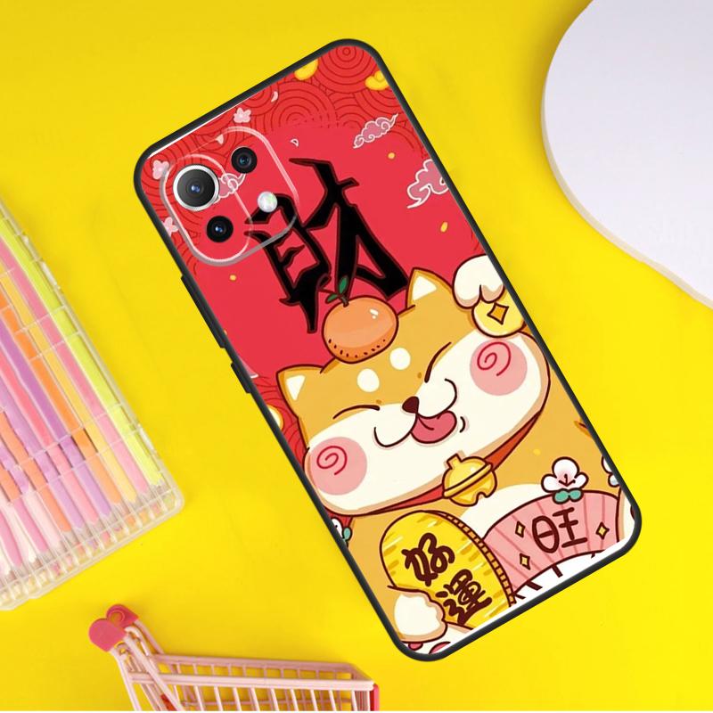 Китайский милый счастливый кот Чехол Для Xiaomi 14 Ultra 13 11T 12T 13T 14T Pro POCO X7 X6 Pro X3 X5 F3 F5 M6 F6 Pro Чехол