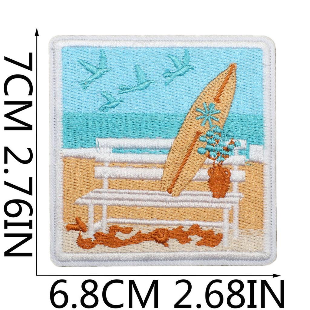Horse Pentium Embroidery Cloth Sticker Western Denim Computer Embroidery Badge Fashion Girl Decoration Guitar Embroidery Badge Ironing