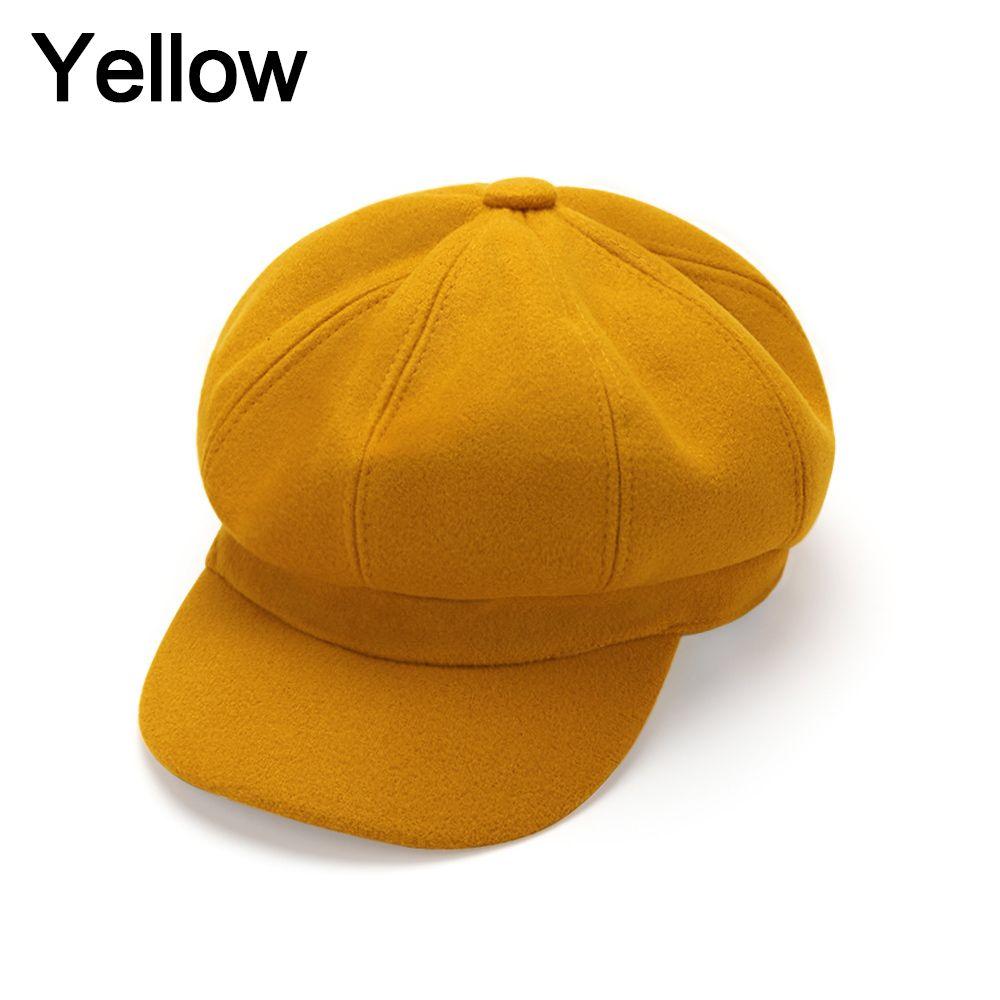 Casual Baker Boy Hats Autmn Winter Visor Hat Fedora Wool Caps Painter Cap Beret Hat Newsboy Cap