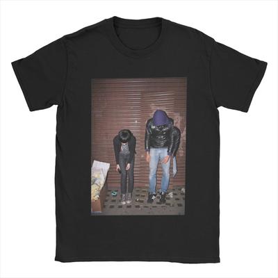 Мужские футболки Crystal Castles Хипстерские футболки из чистого хлопка Футболка с коротким рукавом Круглый вырез Одежда Большой размер