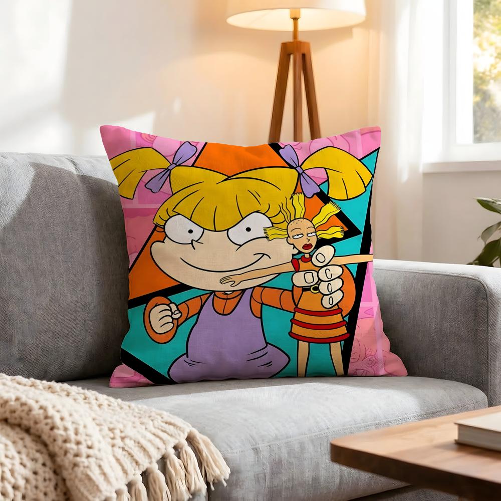 Cartoon Rugrats Cushion Cover Pcs Decorative Covers Soft Cushion Case for Sofa Couch Decor x x Pillowcases