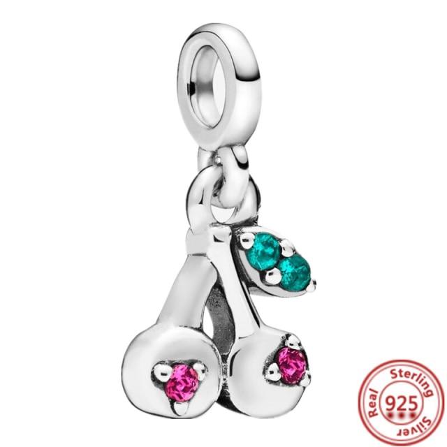 Серьги-браслет Charm Me, ювелирные изделия своими руками, серебро 925 пробы, моя любовь, морская звезда, фламинго, ласточка, мир, мини-подвеска из бисера