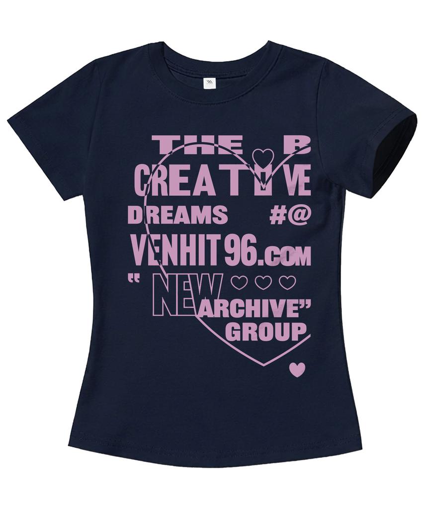 VENHIT Футболка с коротким рукавом Heart Dream Slim Fit