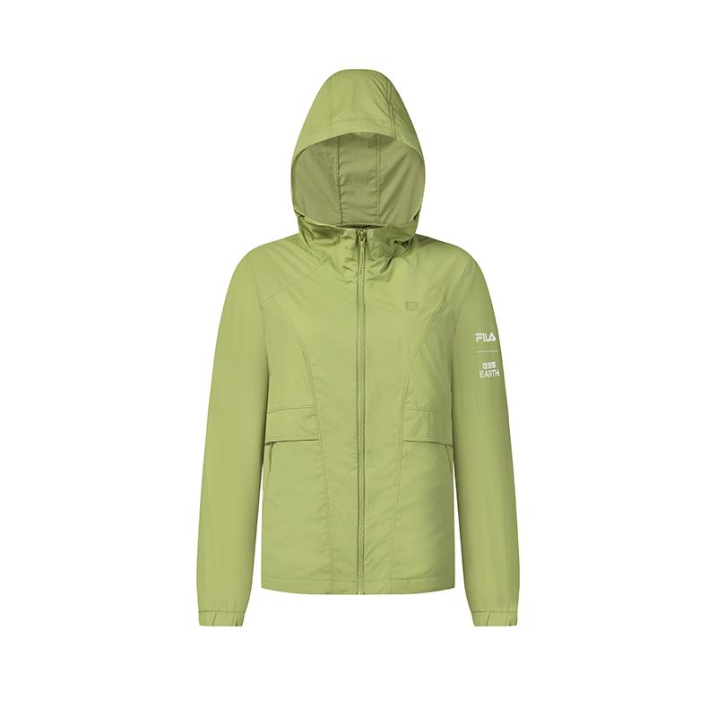 Fila X BBC Earth Повседневная Мода Свежая Уличная Куртка Женская Куртка Горчично-Розовая A11W437709FMT
