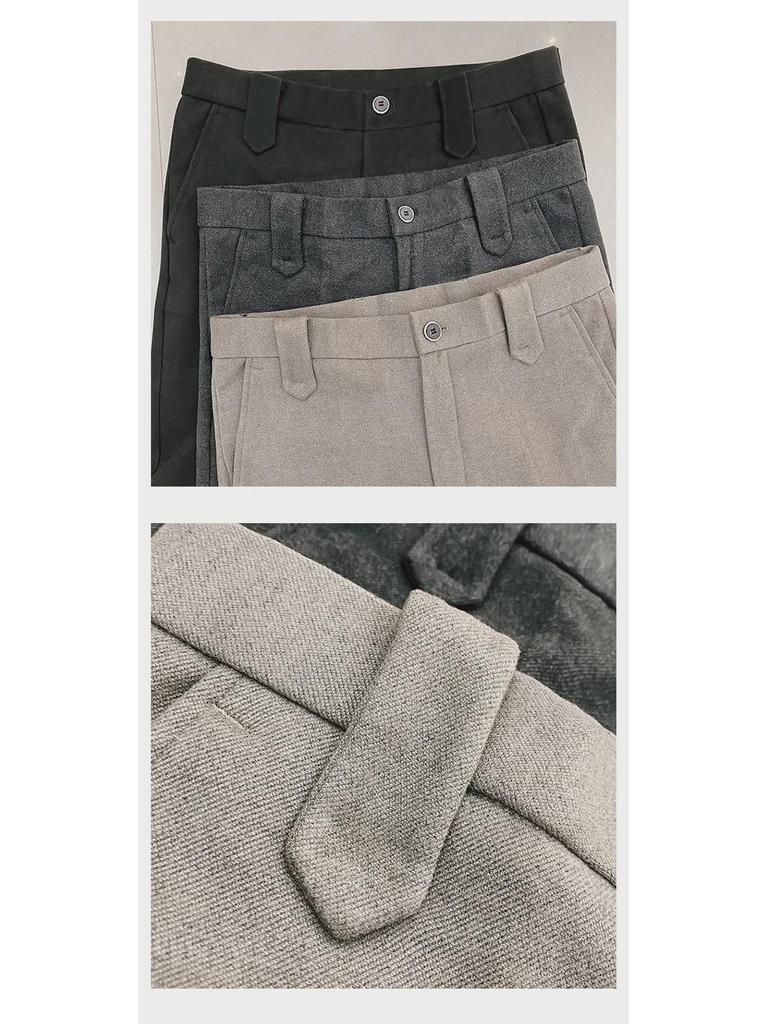 Мужские осенние брюки делового повседневного костюма приталенного кроя в корейском стиле 2022