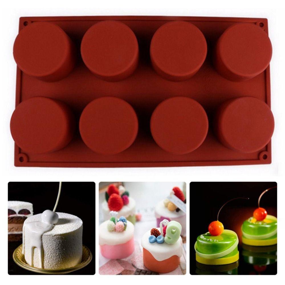 6-Cavity Small Dim Sum Mould Round Soap Mould Professional Cake Mould Baking Tool Home Baking
