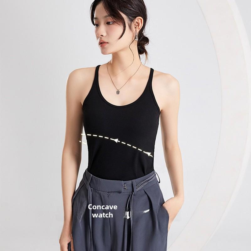 Женская стеганая майка: Бюстгальтер без стали, утягивающий дизайн, красивая спинка