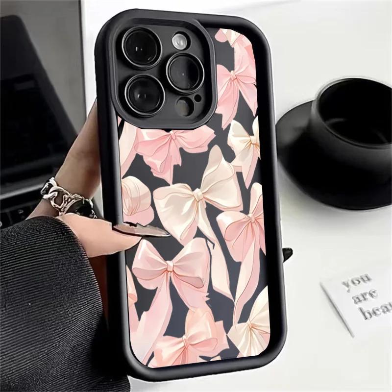 Чехол для OPPO A18 A38 A3 A5 PRO A3X A5X A40 A60 A58 A78 A94 A74 RENO 11F 12F 14 PRO 7 10 6 5 Lite Realme C53 C63 чехол Милый бант