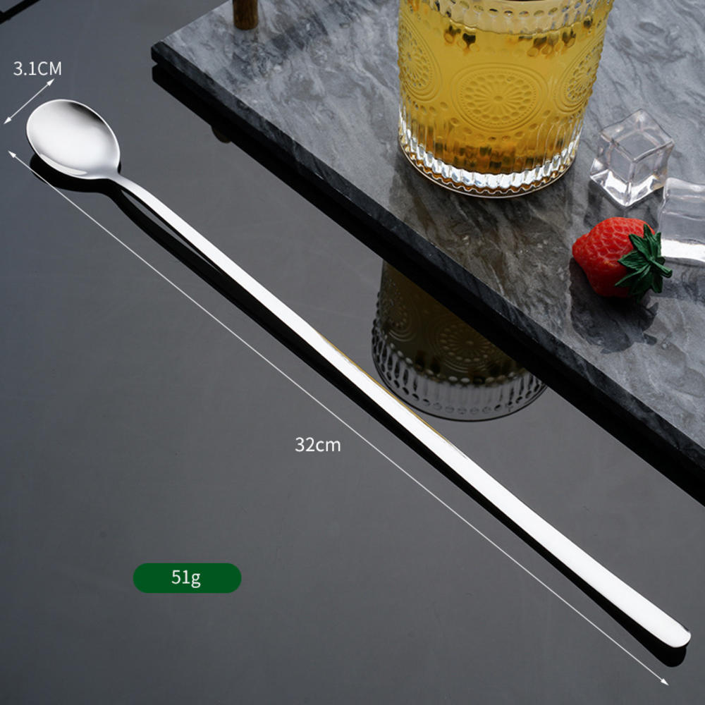 Long Handle Cocktail Stirrers Bartender Mixing Stick Spoon Stainless Steel Barman Kit Accessories Whisky Shaker Bar Kitchen 5