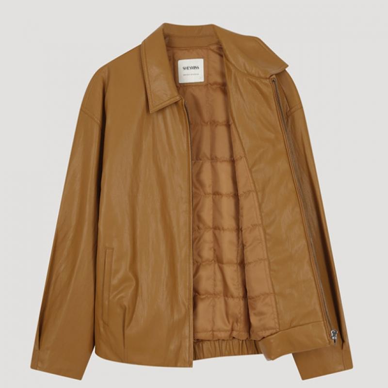  She S miSS  Eco Leather Quilted blouSon Jumper Swwjpo41010 Mt