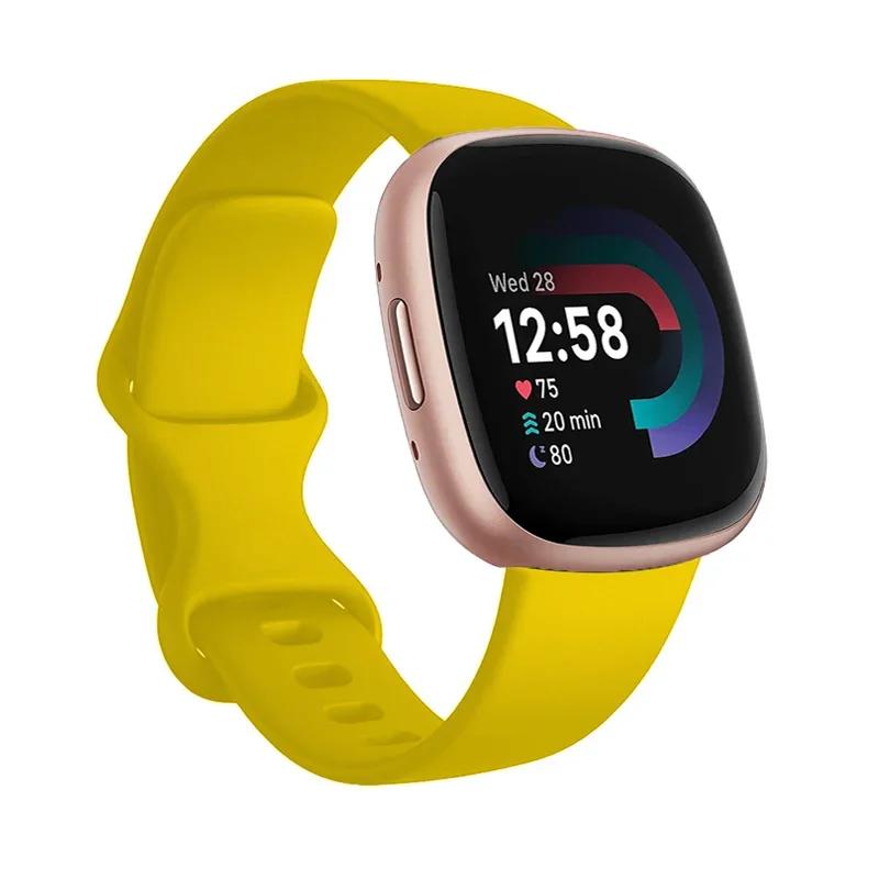 Спортивный ремешок для Fitbit Versa 3, ремешок для смарт-часов, аксессуары для браслета, ремешки для часов, мягкий силиконовый браслет для Fitbit Sense Versa3
