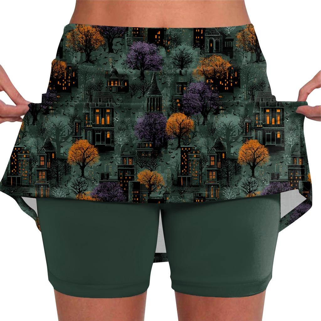 Эластичные брюки-кюлоты для йоги для женщин, спортивные шорты с принтом, легкие узкие бегуны с высокой талией