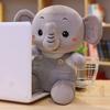 Cartoon Elephant Plush Toy Cute Animal Stuffed Doll Soft Plush Doll Home Decor Grab Machine Doll Throwing Doll For Children Gift