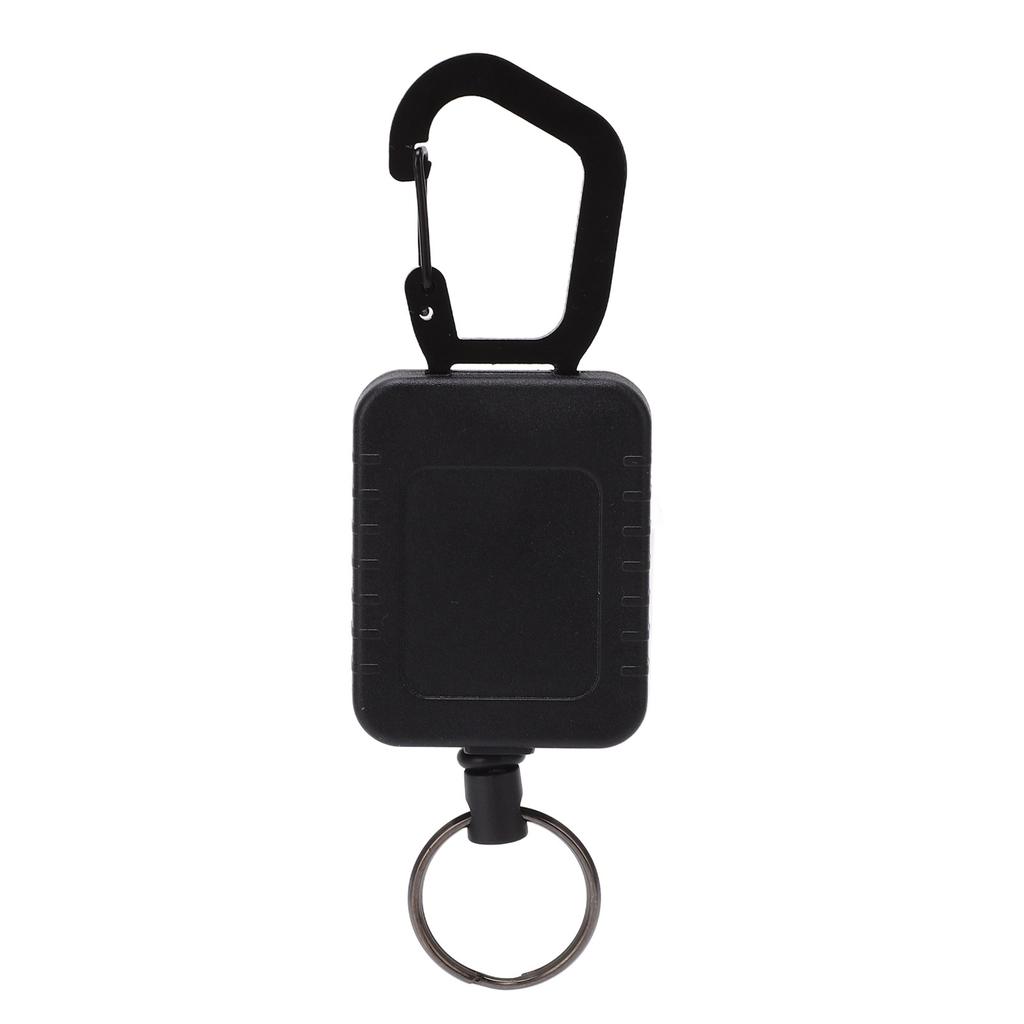 Retractable Keychain Plastic Badge Reel Aluminum Alloy Anti Theft Anti Lost Portable Key Holder