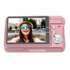 4K Digital Camera 48MP HD 2.7 Inch Screen 8X Zoom Autofocus Auto Beauty Anti Shake Travel   Camera with Fill Light for Teens Kids