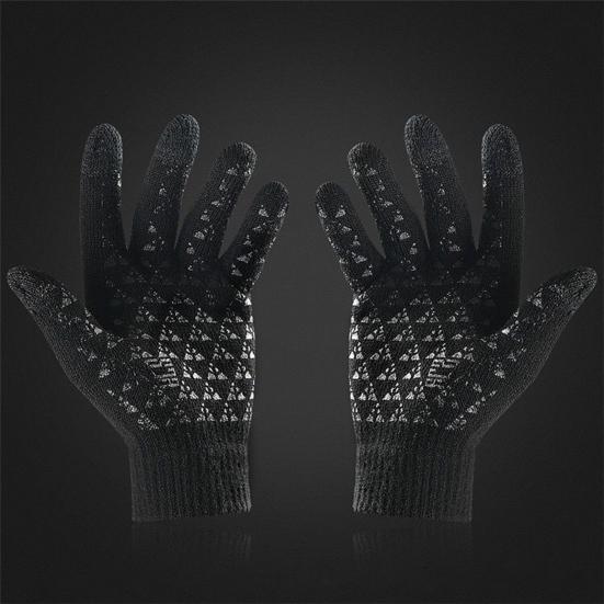 Зимние перчатки для мужчин и женщин, нескользящие термоперчатки для сенсорных экранов, перчатки с бархатной подкладкой