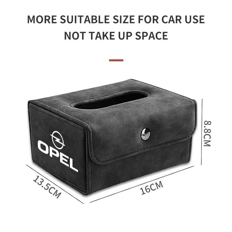 Car Interior Tissue Box Paper Towel Storage Case For Opel Meriva Corsa Astra Vivaro Signum Insignia Mokka Adam Combo Junior HV8