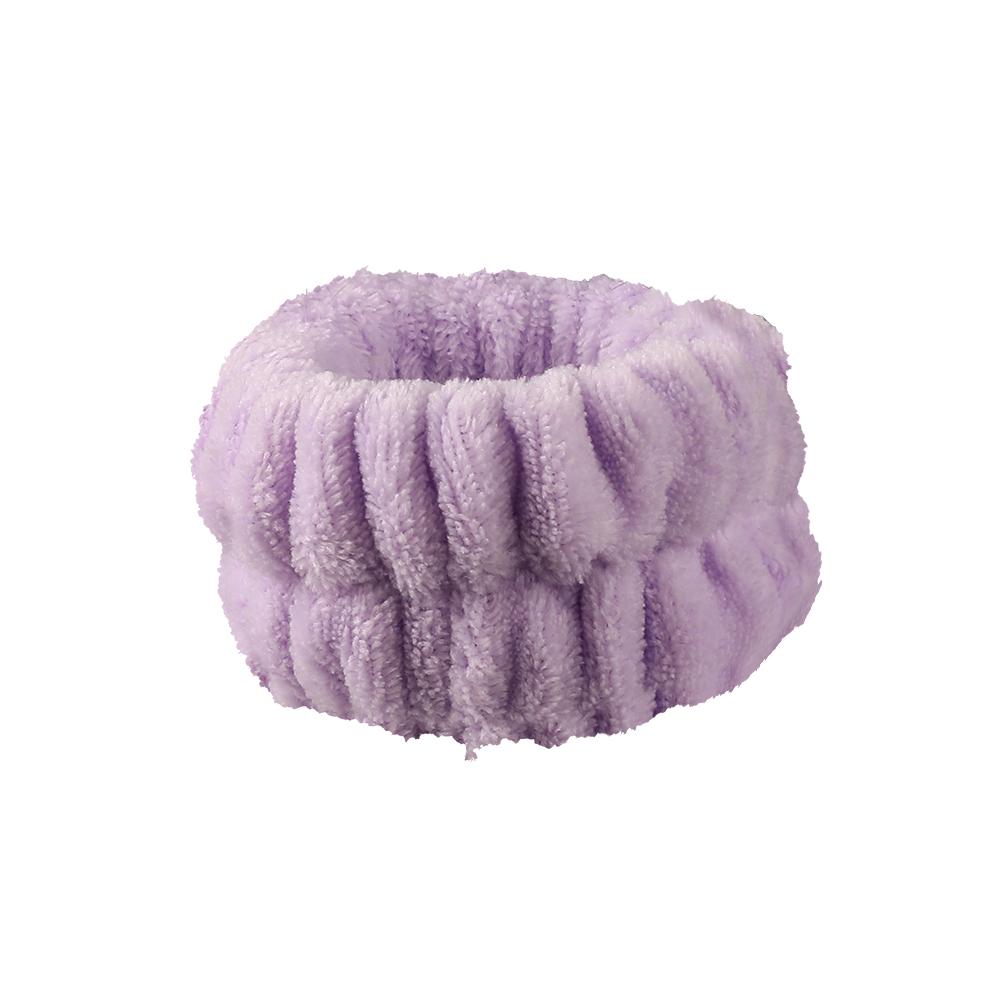 Factory Comfortable Soft Furry Elastic Head Bands Hot Sale Wash Face Spa Headband and Wrist Band