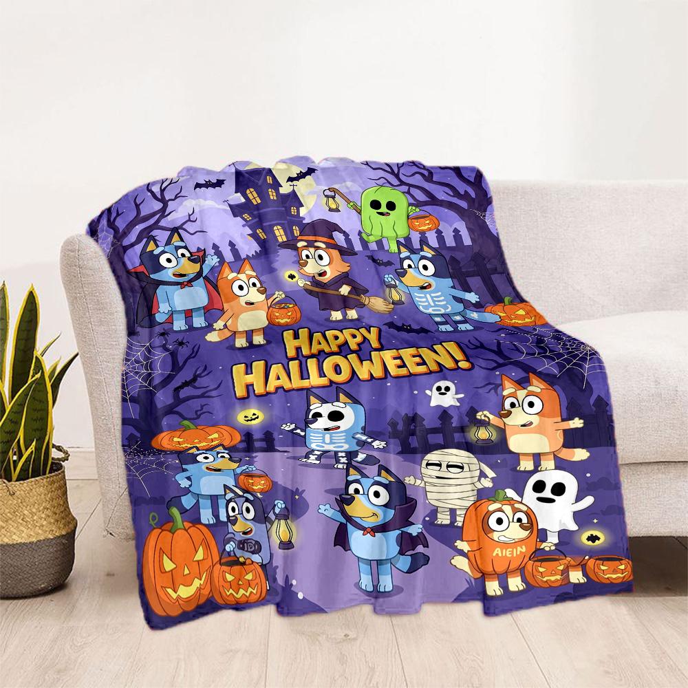 Bluey Friends Adventure Blanket Durable Comfort Great for Bed Office Chair Picnics Four Seasons Multipurpose Modern