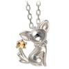 Future Ожерелье с вашим камнем рождения для чихуахуа, серебряная подвеска, ангел, для женщин, [Собака] (Ноябрьский цитрин)