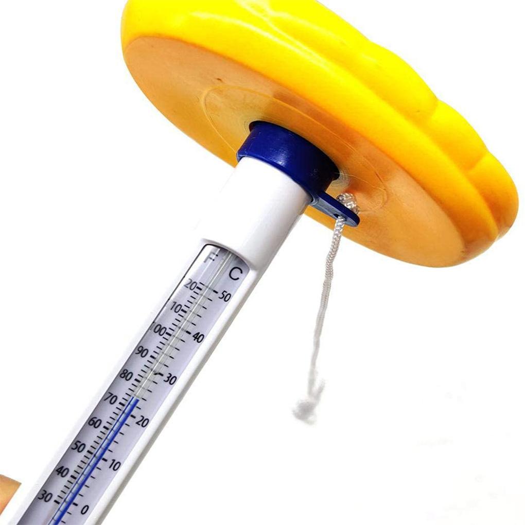 ABS бассейн вода милый мультфильм дрейфующий точный джакузи пруд для рыбы измеритель температуры измеритель