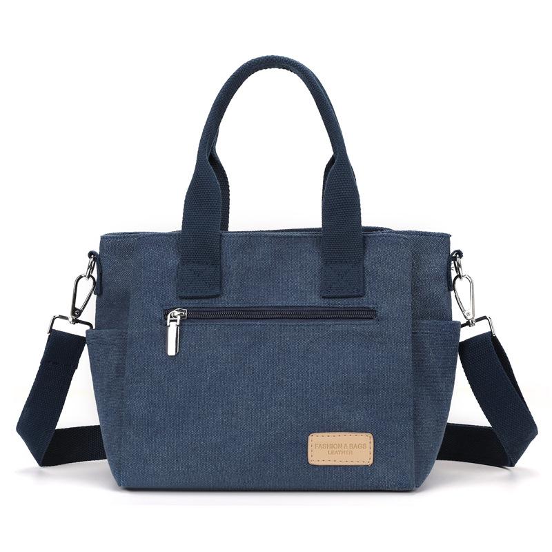 Женская сумка через плечо, большая вместительная сумка из холста