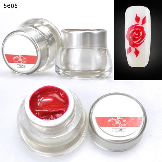 Women 12 Colors Acrylic UV Gel Tip DIY Decor 3D Nail Art Paint Drawing Painting