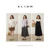 Xiaoli Plus size women clothing Breathable Bamboo Artificial Linen Age-Reducing Wooden Ear Shoulder Chubby Girl Summer Short sleeve Shirts