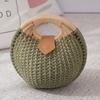 Сумка из травяной ткани, сумка из ротанговой ткани нового стиля, модная и персонализированная милая сумка из ракушки, сумка для отдыха, пляжная сумка