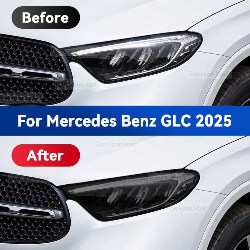 Для Mercedes Benz GLC 2025 Автомобильная Защитная Пленка на Фары TPU Передние Фонари Изменение Цвета Покрытие Наклейка Аксессуары