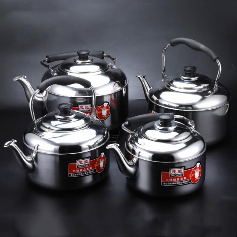 3L/4L/5L/6L/8L Ручной чайник для заваривания чая со свистками для газовых плит Чайник из нержавеющей стали со свистками