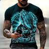 Christianity Pray T-Shirts Fashion 3D Jesus Printing T Shirt For Men Casual O-neck Oversized Short Sleeve Tops Vintage Clothes