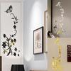 3D Diy Flower Butterfly Shape Acrylic Wall Sticker Modern Stickers Decoration