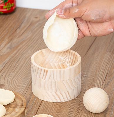 Деревянный Ручной Круглый Формовочный Инструмент для Пельменей Идеальный Инструмент для Прессования Оболочек для Пельменей Быстрый Формовочный Инструмент для Оболочек Пельменей