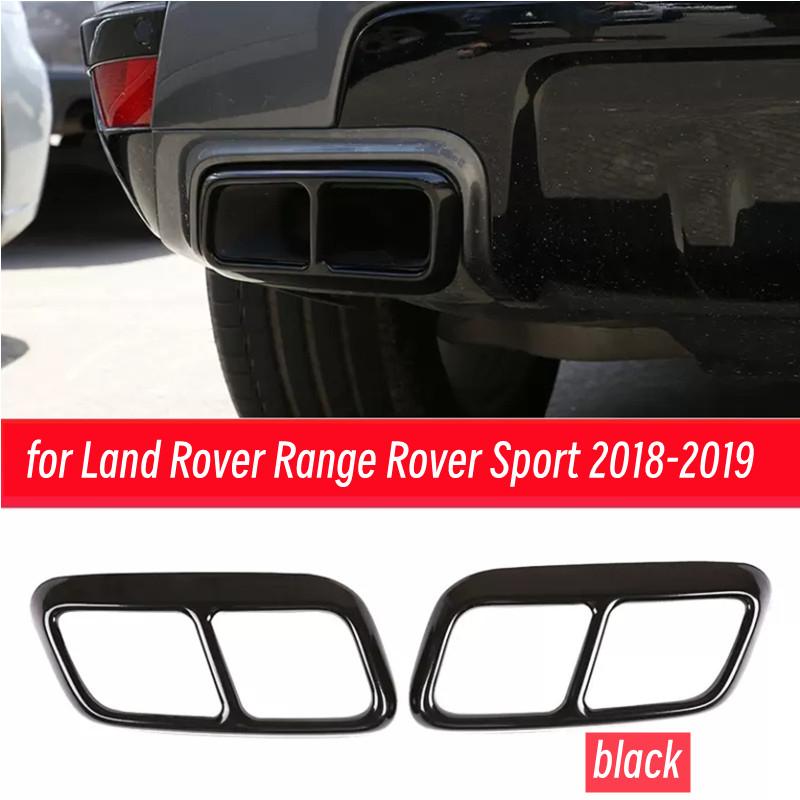 Нержавеющая сталь для Land Rover Range Rover Sport 2018-2022, Стайлинг автомобиля, задняя крышка выхлопной трубы, накладка глушителя