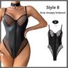Сексуальное женское белье Babydoll, нижнее белье из искусственной кожи, эротическое белье, сексуальные костюмы, эротическое платье, сексуальная одежда, танцевальная клубная одежда