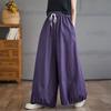 Summer Plus Size Women 2024 Long Pants Trousers Loose Wide Leg Pants Casual Solid Large Size Jeans