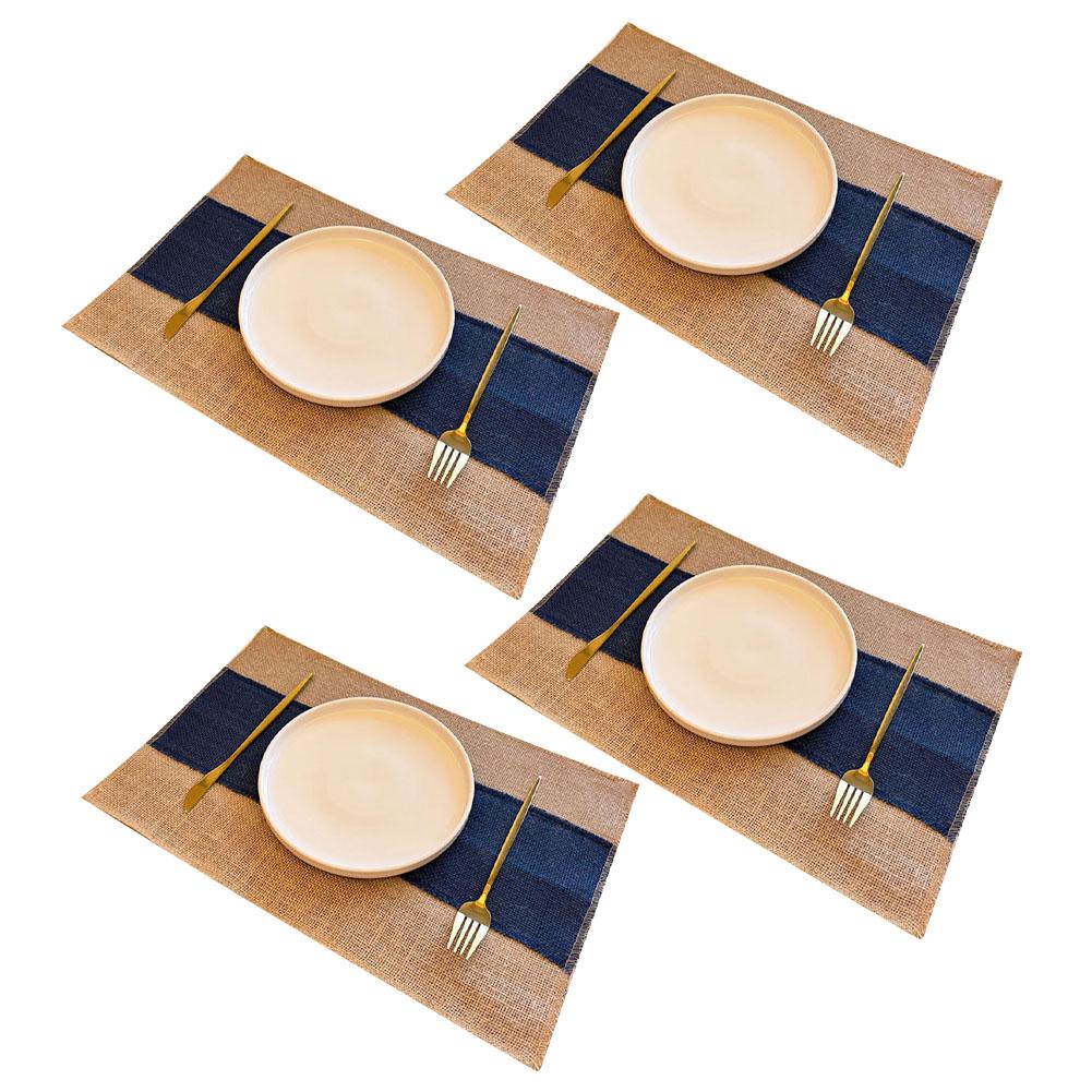 4 шт. Маслостойкий и водонепроницаемый коврик для стола 45*30 см Многофункциональные износостойкие коврики для обеденного стола для отелей, кухонного декора