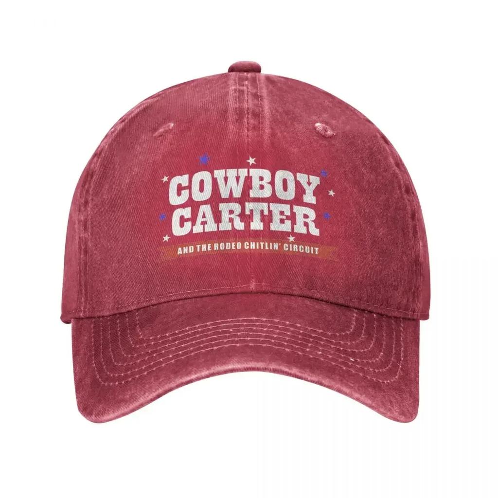 Винтажная бейсболка с логотипом Cowboy Carter от Бейонсе, унисекс, потертая, стираная, с застежкой-snapback, для улицы, бега, гольфа, головные уборы, кепка