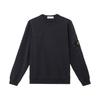 STONE ISLAND Логотип Ss25 Карман на молнии на рукаве Хлопковый свитшот с круглым вырезом и длинными рукавами Унисекс свитшот Черный K1S156100003S0123-V0029