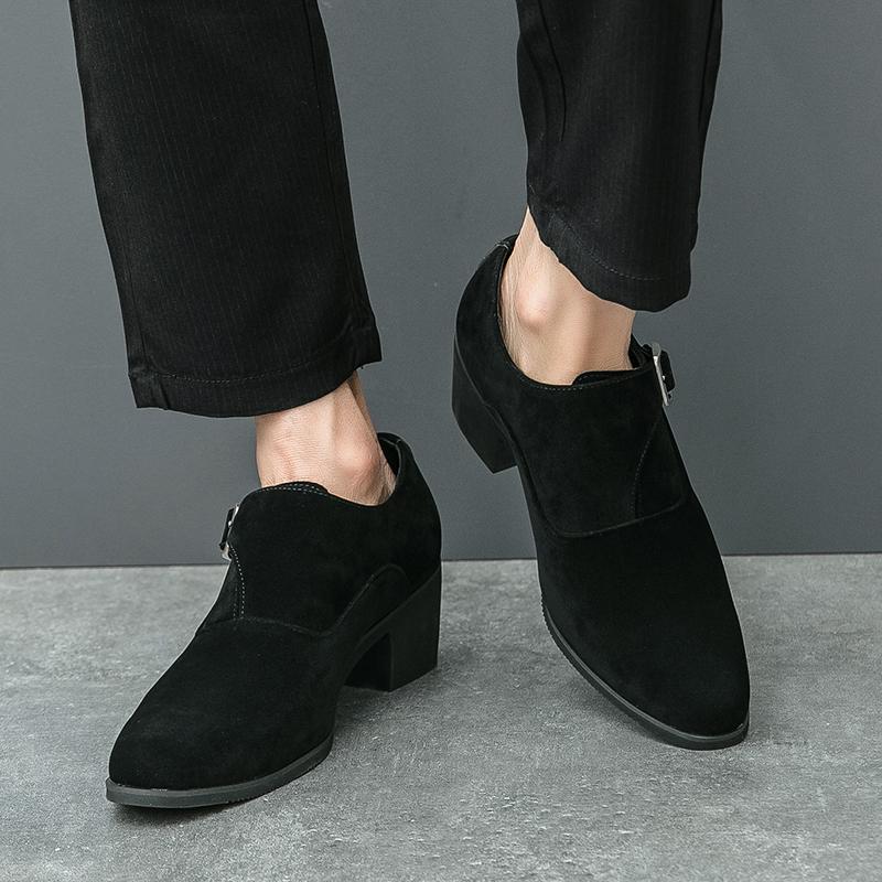 Мода Модные и трендовые мужские туфли, увеличивающие рост Повседневные Деловые Офисные Рабочие Свидания Свадебные Мужские дизайнерские туфли