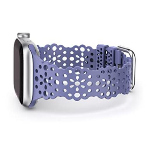 Совместим с ремешком Apple Watch диаметром 38 мм, 40 мм, 41 мм из мягкого эластичного силикона.