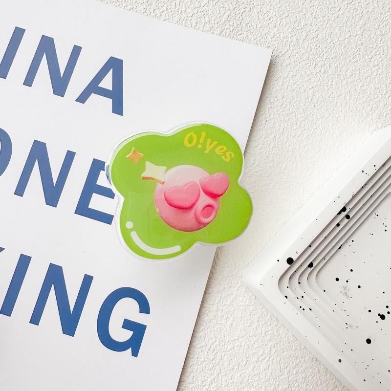 Mobile Phone Airbag Holder Adhesive Type Stretchable Heart Pounding Love Flying Kiss Fun Desktop TV Stand Niche