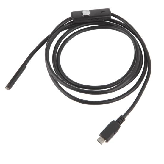 Эндоскоп с 6 светодиодами и объективом 7 мм, IP67, водонепроницаемая камера с USB-кабелем для смартфонов OTG