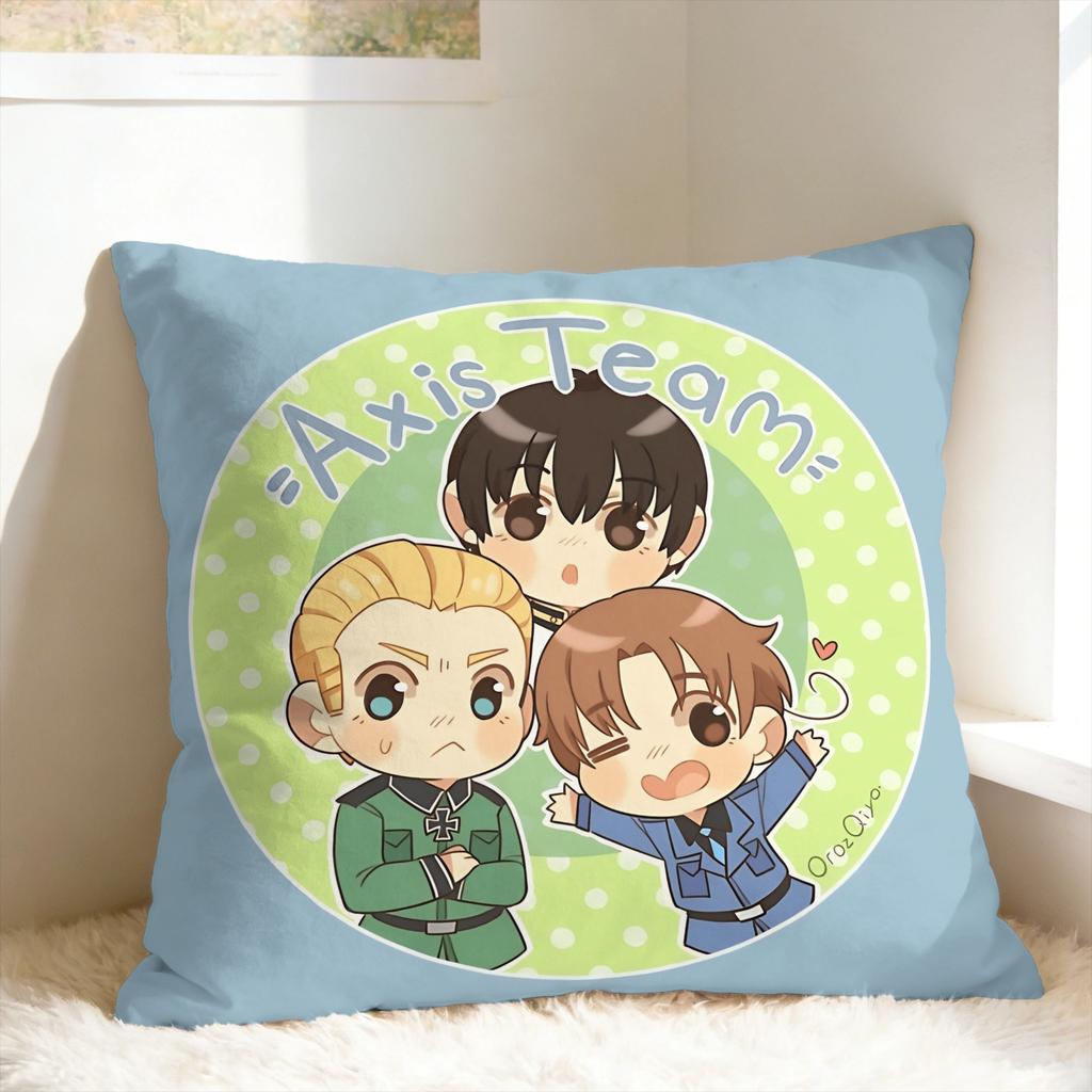 Aph Hetalia Anime Pillowcases Fashion Pillow Case For Living Room Chair Soft Pillow Cover