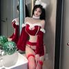 Сексуальное нижнее белье Рождество Сексуальное соблазнение Униформа для флирта Горячая постель Бесплатно