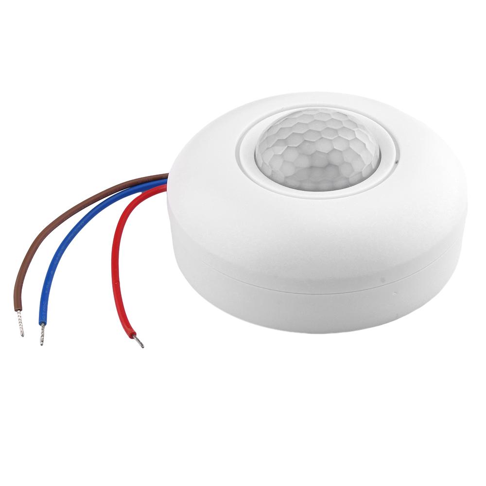 AC85-265V PIR Интеллектуальный инфракрасный датчик движения человека Потолочный датчик движения для потолка Потолочный выключатель света с датчиком движения 360°