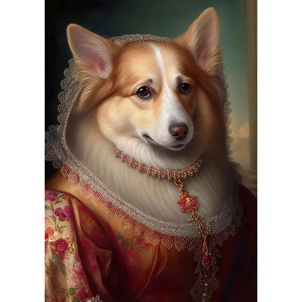 Animal Portrait Lion Fox Golden Retriever In Military Uniform Poster Print Wall Art Pictures Canvas Painting Room Home Decor