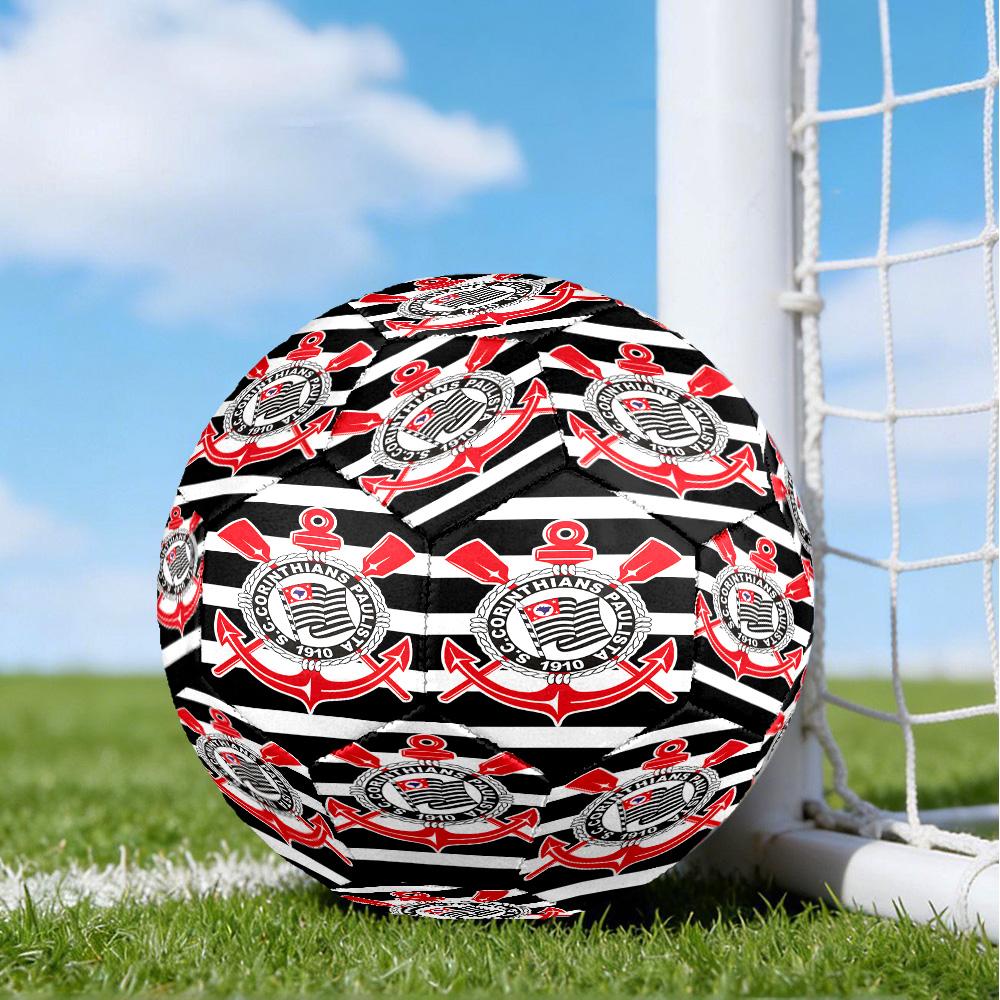 Sport Club Football Crest Printed Size 5 Soccer Balls, High-Quality, Anti-Slip, Protective Football, A Unique Gift , Birthdays, Christmas Gifts